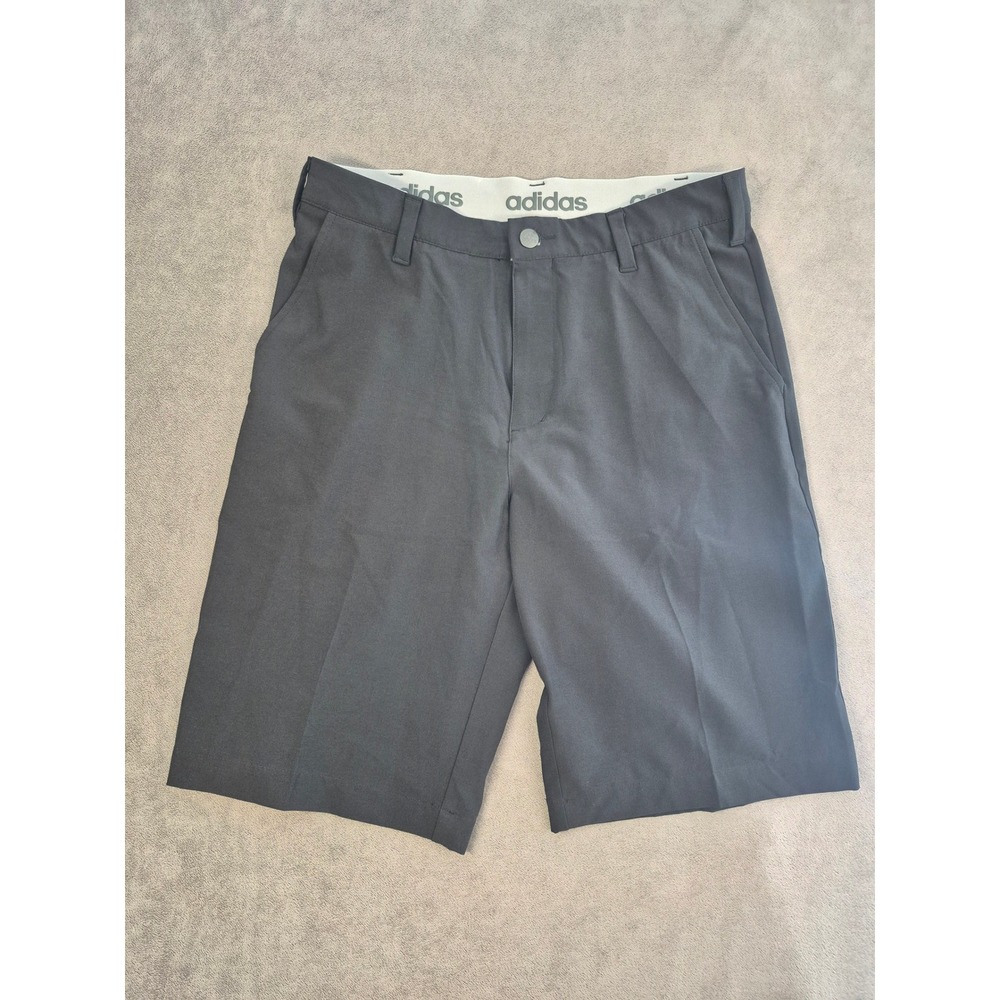 Adidas Black Golf Shorts Mens 30 Performance Stretch Flat Front Athletic